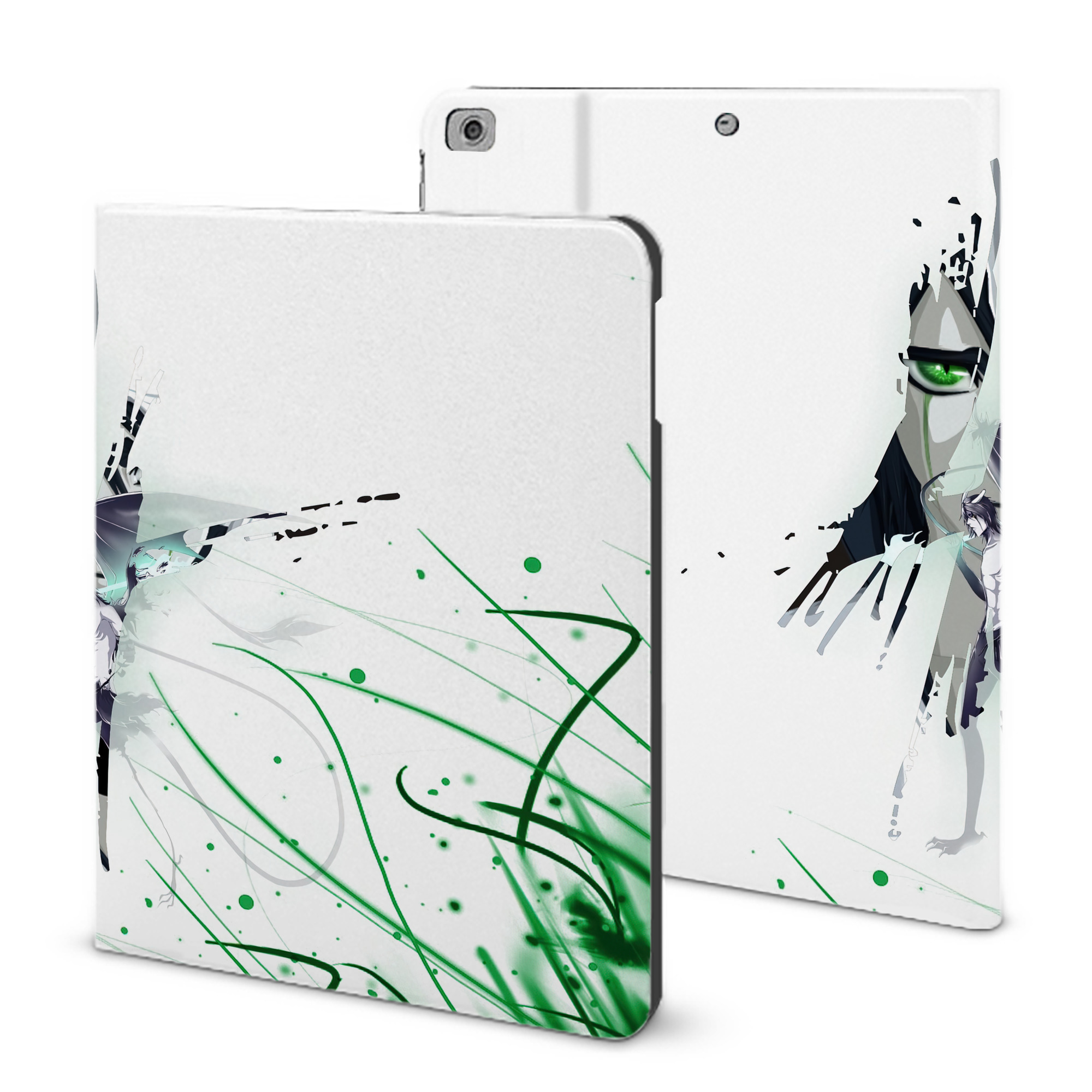 （画像用） ブリーチ BLEACH IPad ケース ブック型 PUレザー TPU 耐衝撃 軽量 薄型 ペン収納なし 全面保護 IPad 各モデル対応